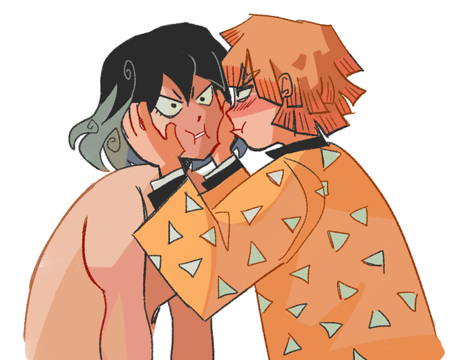 #KNY. #zenitsu. #inosuke. #inosukehashibira. me @ they 🥺 🥺 🥺. #kimetsuno...