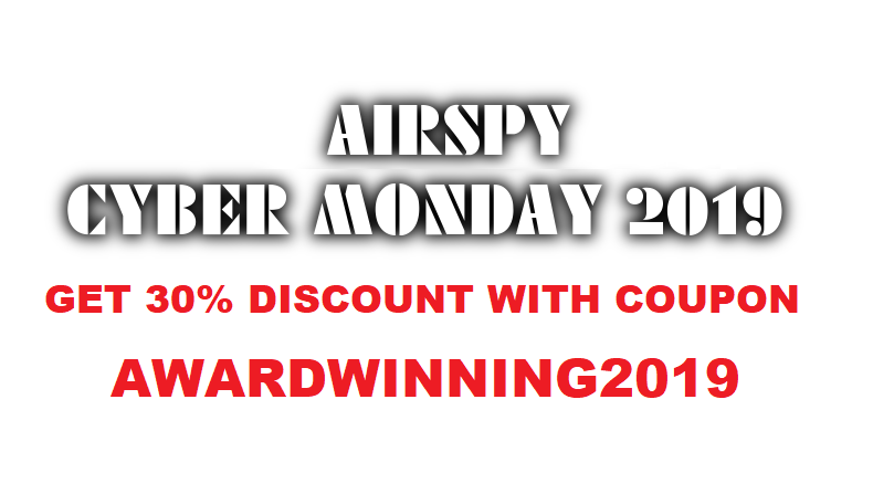 So, this #CyberMonday2019 is the last day of our generous promotion on #Airspy products.
The offer is available at all our distributors:
airspy.com/purchase

#Retweet, #Like and #Share!