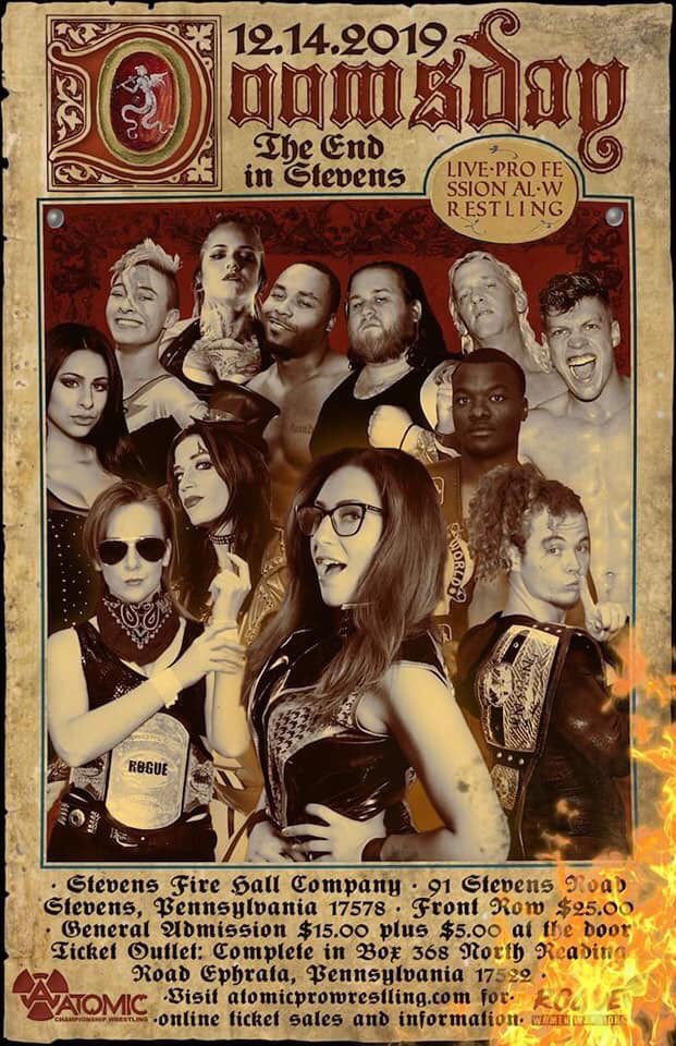 RefLarryPeace's tweet photo. .@ACWProWrestling & .@RogueWomenWAR next Event!
WHEN: Sat, Dec 14th 2019
WHERE: Stevens Fire House
91 Stevens Rd. Stevens, PA
BELL TIME: 6:30pm
TICKETS: https://t.co/2BgtuUudKG
#wrestling #AtomicPro #icestorm https://t.co/07Vfb7KPWx
