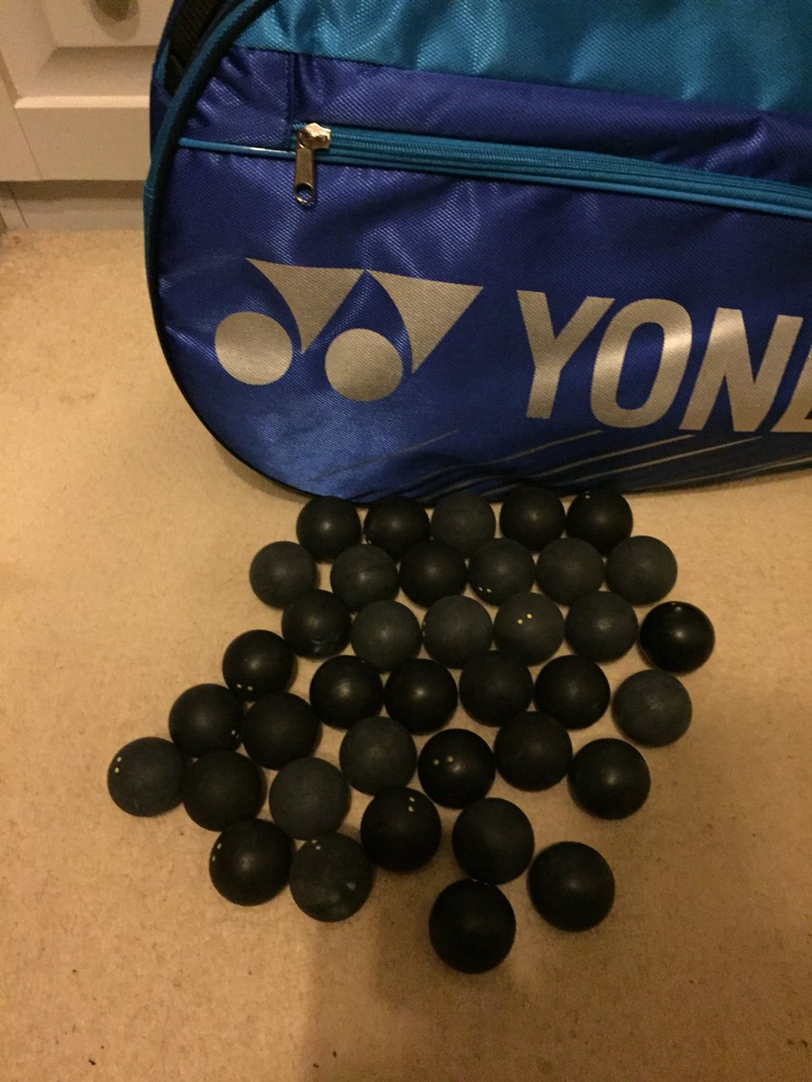 defianceST's tweet photo. 🌑 CALLING ALL PEOPLE OF THE SQUASH WORLD 🌑

Does anyone know where or how we can all recycle old squash balls?! 

These balls are all ready for the bin and all come from one coach, just think how many a year are going to landfill if we don’t all recycle them😳 

#retweet https://t.co/xtrlLBZywC