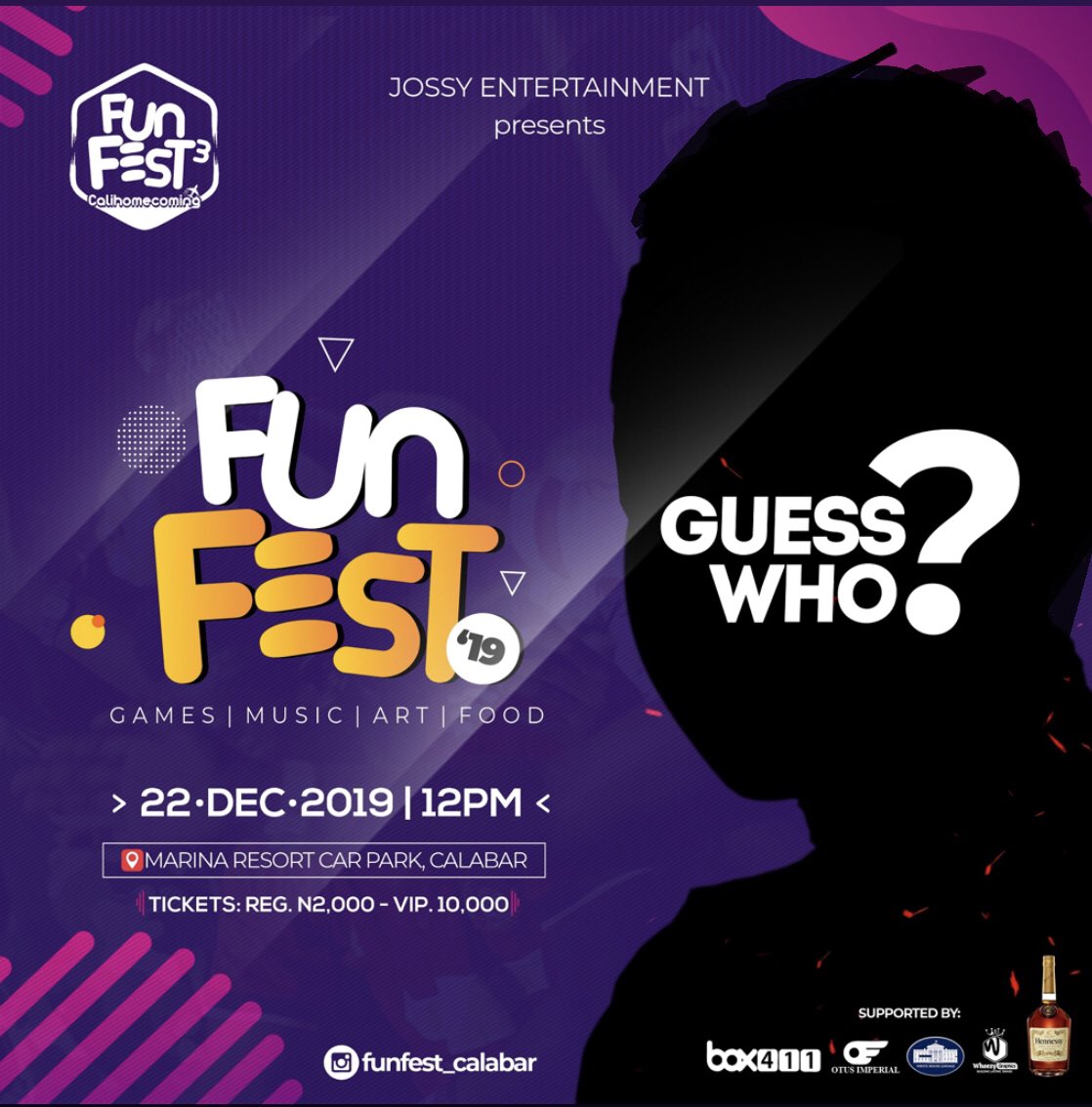 JossyOku's tweet photo. Guess who will be at  #Funfest19 https://t.co/g2WPZpZXNH