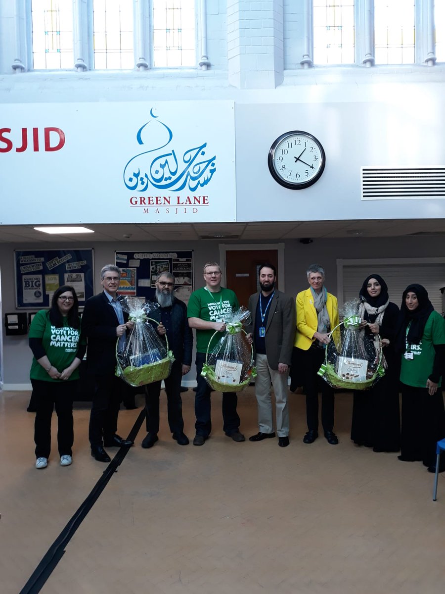 Fantastic day hosted by the wonderful and welcoming @GreenLaneMasjid talking about why #CancerMatters this #GE2019 Huge thanks to @gardensinboots & @SimonFoster4PCC for coming and  hearing from local ppl. @MacmillanWMids @Mac_campaigning @KafillaM