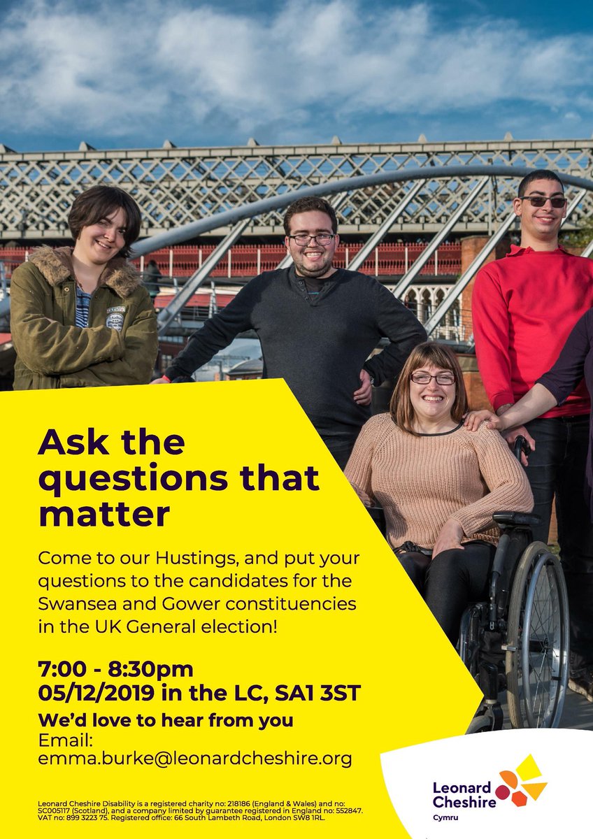 LCCymru's tweet photo. Want to put candidates to the test? Come to our free hustings event with candidates from the #Gower and #Swansea constituencies in the UK #GenaralElection including @ToniaAntoniazzi, @chutchinson96
@GeraintDaviesMP and many more. https://t.co/YOZnamA5jU