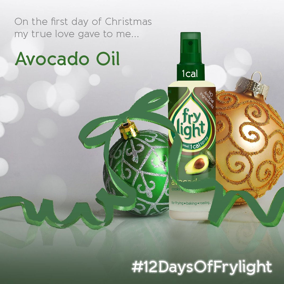 Frylighthq's tweet photo. With the first day of December brings the first day of our #12DaysOfFrylight giveaway! Simply like this post by 11.59pm on 5 December to be in with a chance of winning today's prize - our fabulous Avocado.  🥑 
**Winners will be notified on social media by 17 December. https://t.co/HlmrPFbL2E
