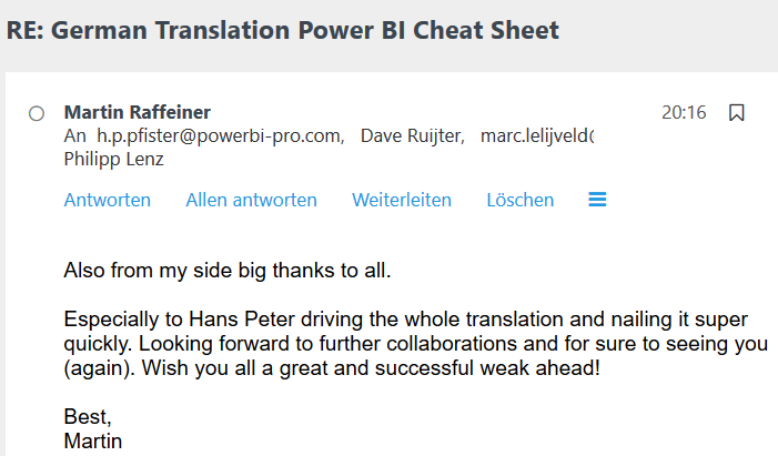 pfuschi_trader's tweet photo. An alle deutschsprachigen @PowerBI Anwender - erwartet grossartiges in den nächsten Tagen ;-)

Dear German speaking @PowerBI users - expect something big coming in the next days ;-)

@DaveRuijter @MarcLelijveld @lenz_philipp @m_raffeiner 
@pbiusergroup #communityworkrocks https://t.co/btkxNERajf