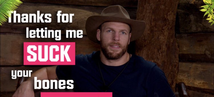 jameshaskell's tweet photo. He’s eaten and he lives to fight another day!
Vote free via the #ImACeleb App
📱Text 644 24 06
📞 Call 09020 44 24 06
#TeamHask #ImACeleb #ImACelebrity #FingerLickinGood 🍗 https://t.co/SRx3lChdl9