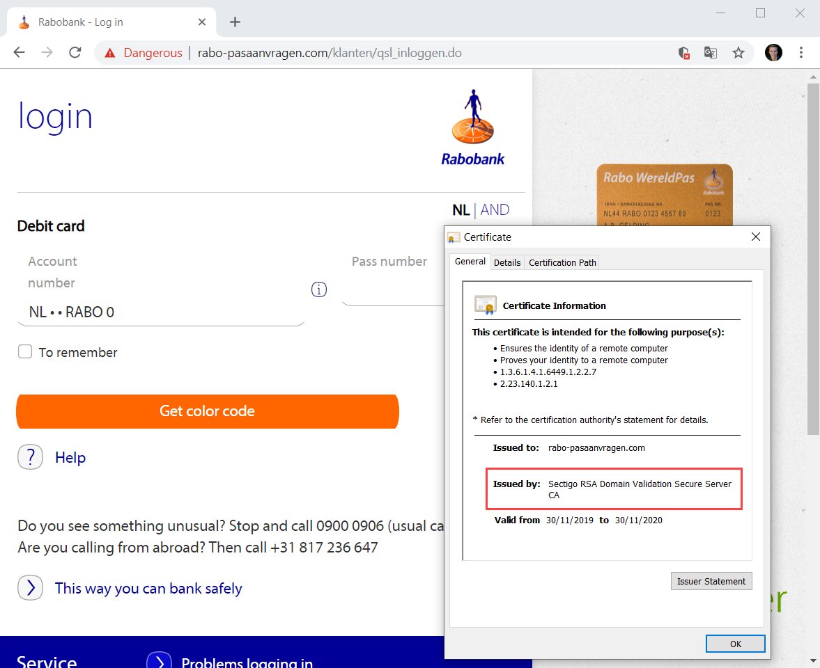 Oh look, another phishing site with a padlock, it must be because of those pesky kids at Let's Encry... oh, wait