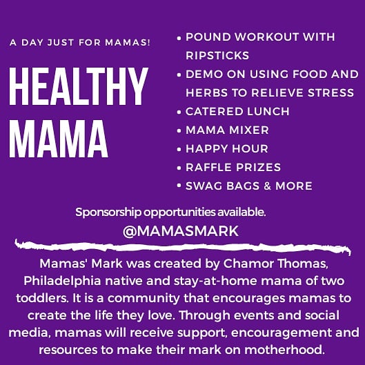 A day just for mamas! #mamasmark #mamasdayoff #motherhood #healthymama #momtherapy #momtime #momgoals #fitmama #imamom #mama #phillymoms #momevents