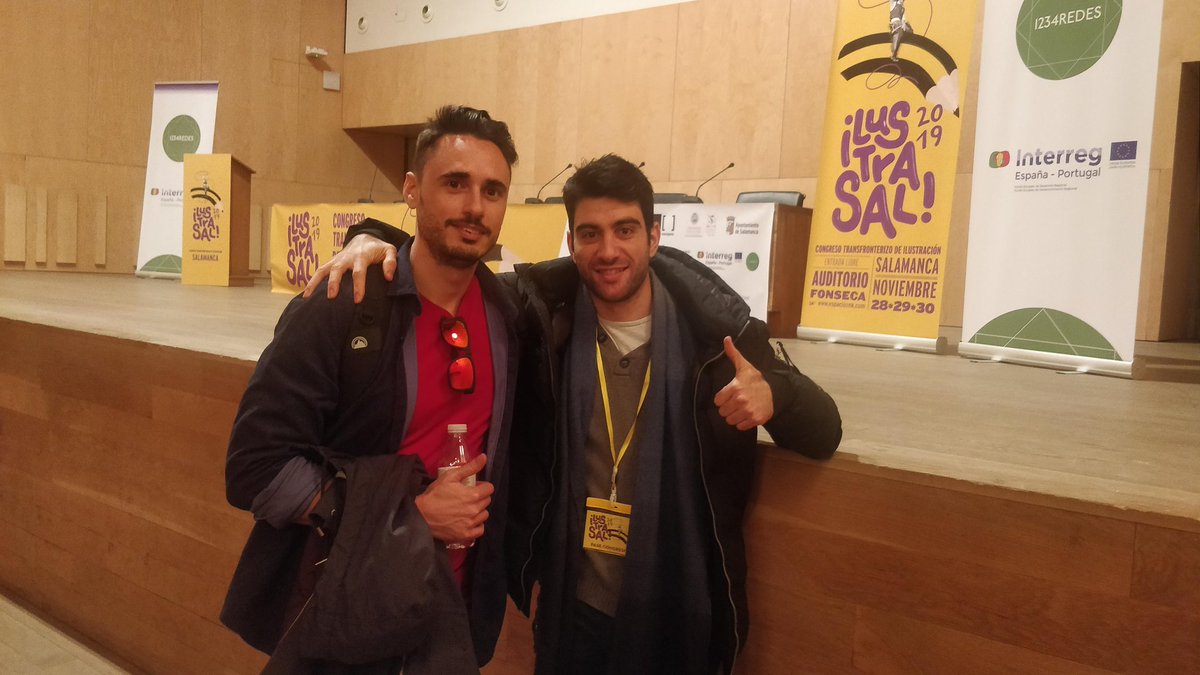 JESU_MEDINA's tweet photo. ✍🏼 ¡Se terminó Ilustrasal 2019!
¡Una vez más muchas gracias a todos los miembros de @espacioznk por organizarlo y traernos a los mejores ilustradores a Salamanca! 👍🏼😉

#Ilustrasal #Ilustrasal2019 #Salamanca #JesuMedina https://t.co/od0sSH6qor