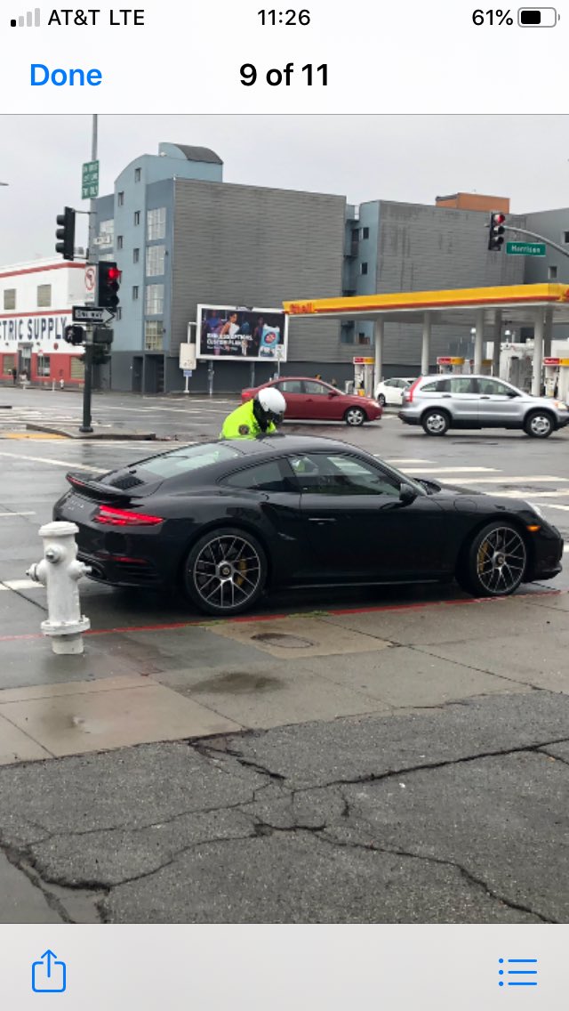 Traffic Company conducting Vision Zero traffic enforcement at Harrison and 8th. Roadway is slick. Please reduce speed n consideration of current road conditions. <a href="/SFPD/">San Francisco Police</a> @spfdpio <a href="/SFPDSouthern/">SFPD SouthernStation</a> <a href="/VisionZeroSF/">Vision Zero SF</a>
