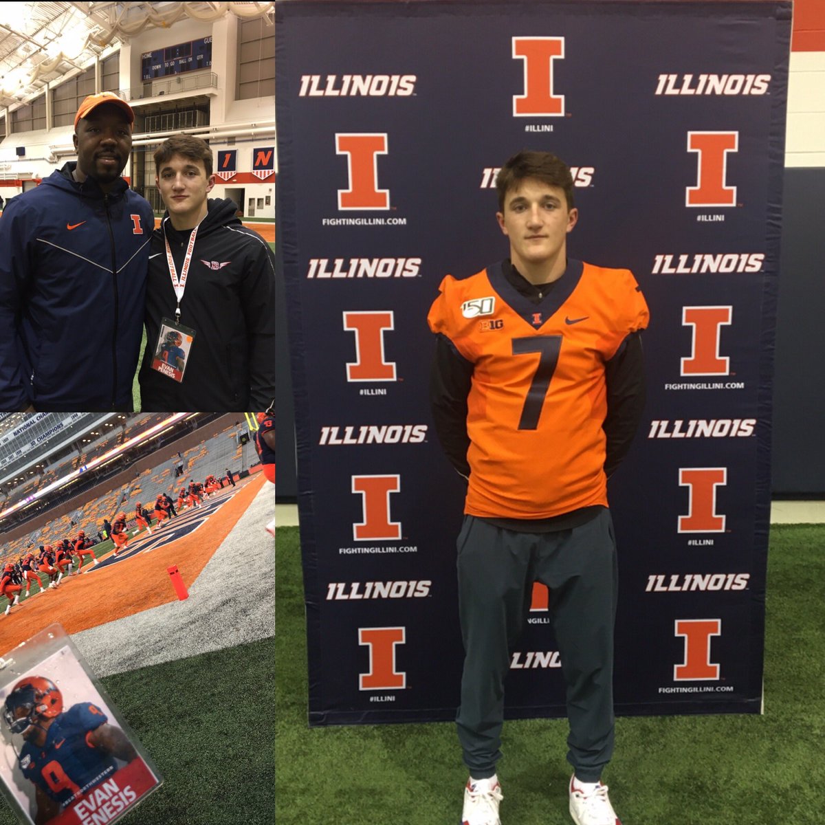 Had a great time at the University of Illinois game. Thank you for the game day visit <a href="/IlliniFootball/">Illinois Football</a> and <a href="/CoachJP3/">Joe Price III</a> <a href="/CoachEmbleton/">Pat Embleton</a>. <a href="/nexgenscouting/">Keith Smilie</a> <a href="/ThrowItDeep/">Throw It Deep</a>