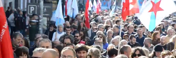 debatetrevinca's tweet photo. O independentismo galego leva décadas de luita às suas costas, mas o independentismo galego nom nasceu tam só para se defender da repressom e resistir. Nasceu para ganhar maioria social para materializar as teses históricas favoráveis à rutura com Espanha. #ProcessoTrevinca https://t.co/JCKXR3iEWl