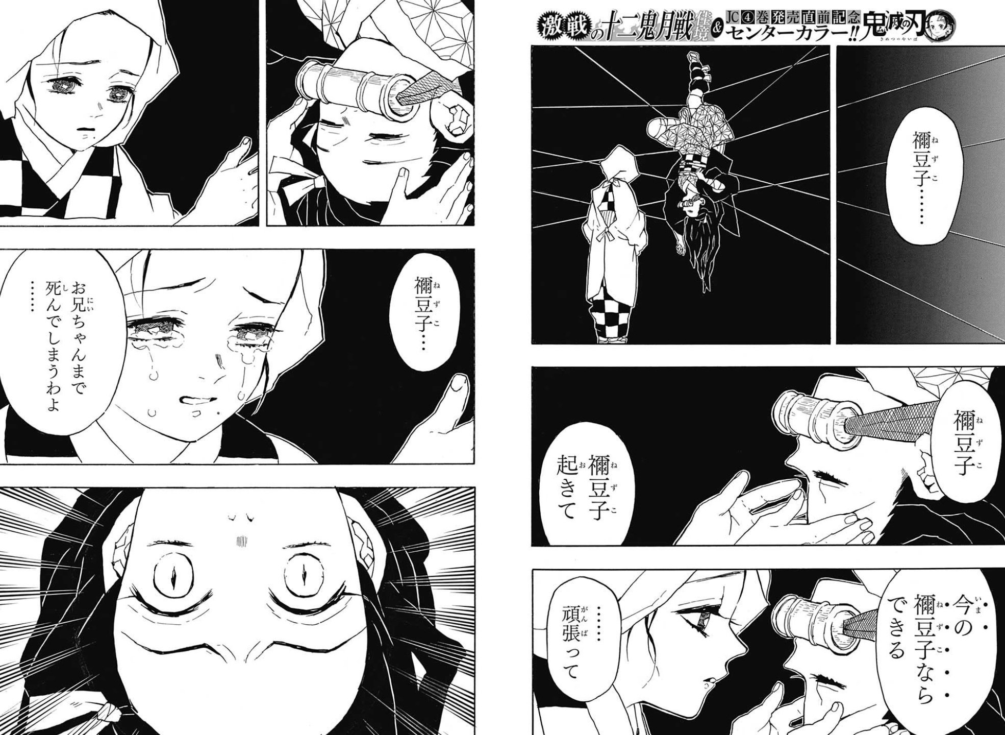 ぐんぐにる 鬼滅の刃 185話 感想 ラストの炭治郎くん 額の痣がなくなってますね これはご先祖さまの記憶 Wj01 Twitter