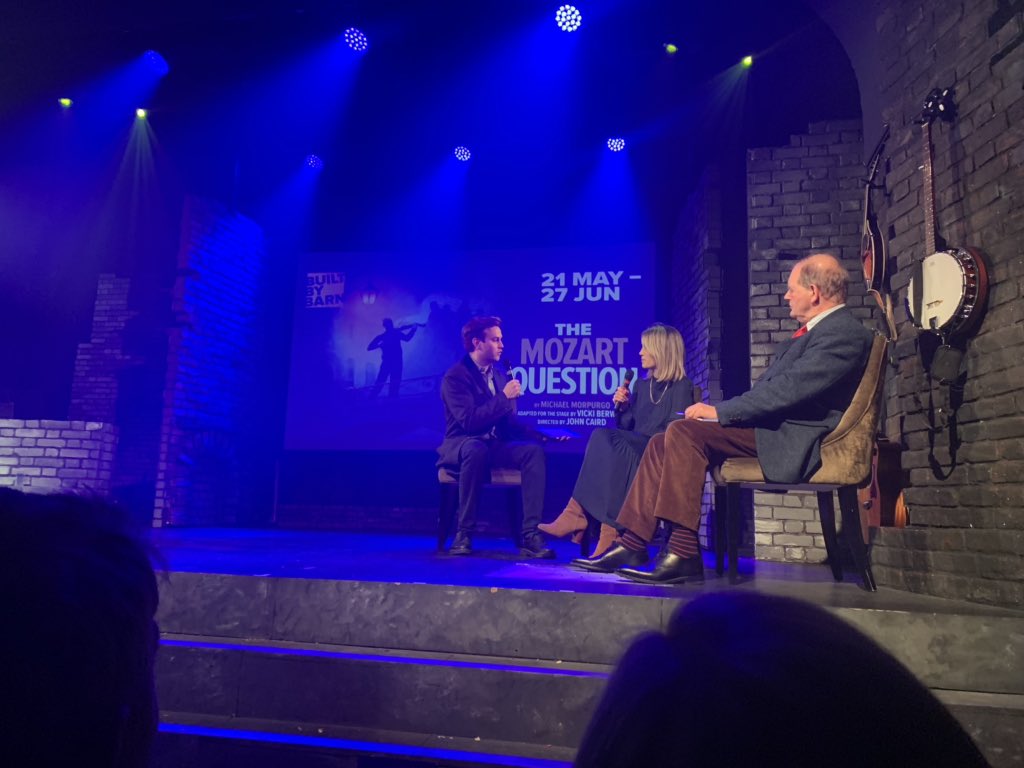 theBarnTheatre's tweet photo. "John Caird, original Director of @lesmisofficial, together with playwright @vickiberwick, will join Michael Morpurgo in creating The Mozart Question." @IwyLewis . #BarnMozart #TheMozartQuestion #BuiltByBarn #Barn2020 #VickiBerwick #MichaelMorpurgo #JohnCaird https://t.co/ZSsuN1qD8I