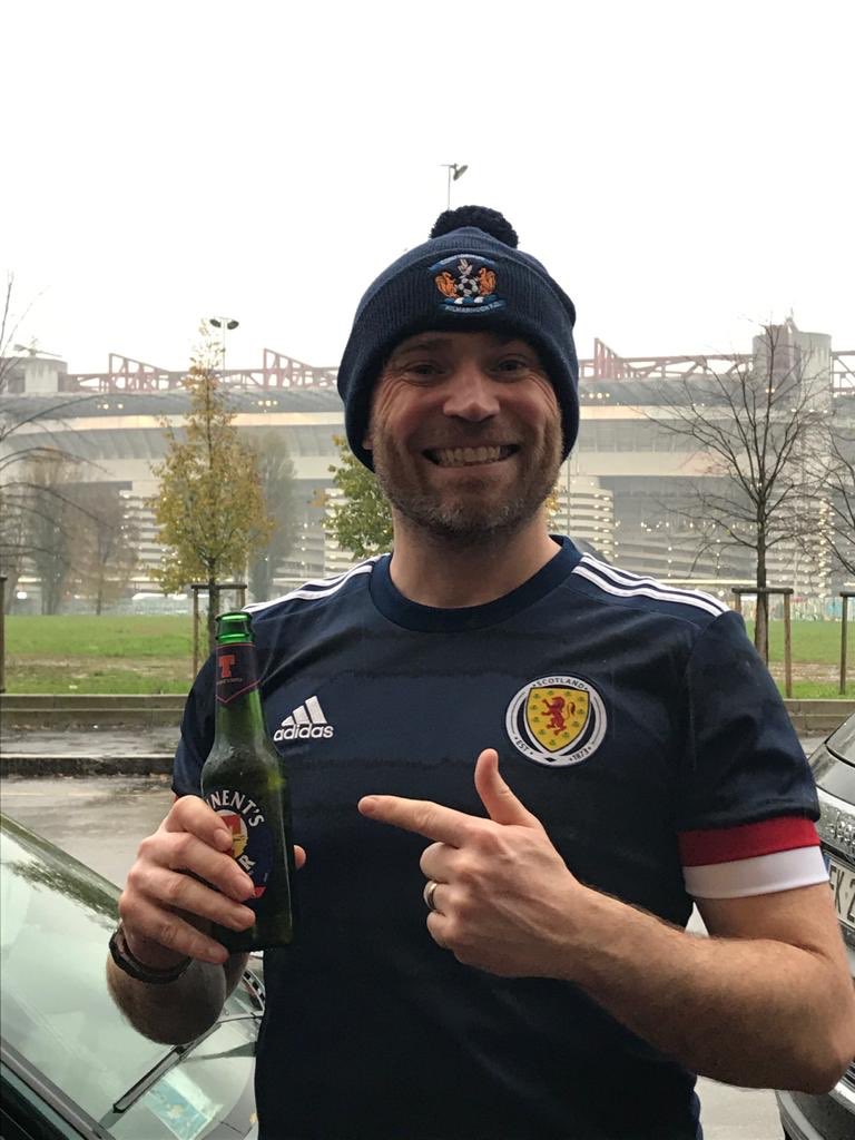 albamohawk's tweet photo. @kevinbridges86 Surely the only way to see a game in Italy is with a Tennent’s Super! https://t.co/gsu6GFdpoj