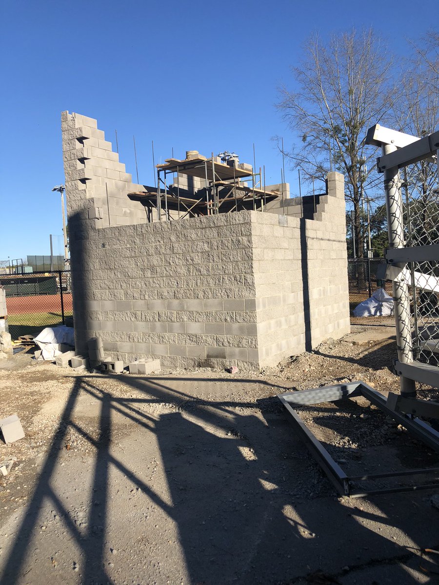 New MB Softball press box going up nicely!