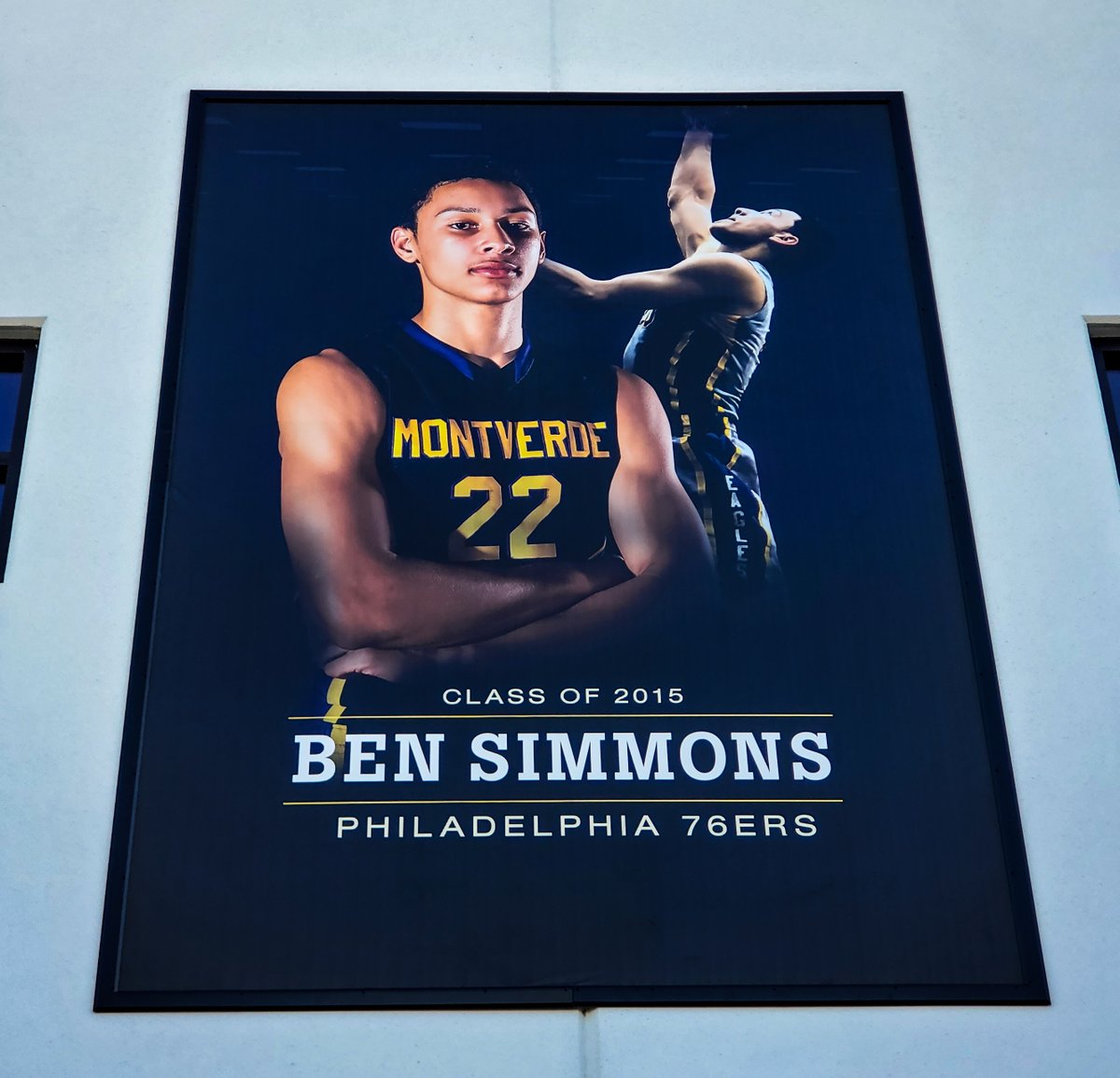MVABasketball's tweet photo. Our Nest Gym got a bit of an upgrade over the Thanksgiving holiday break 👀

#BenSimmons #DLo #RJBarrett https://t.co/qEpxbszyNg