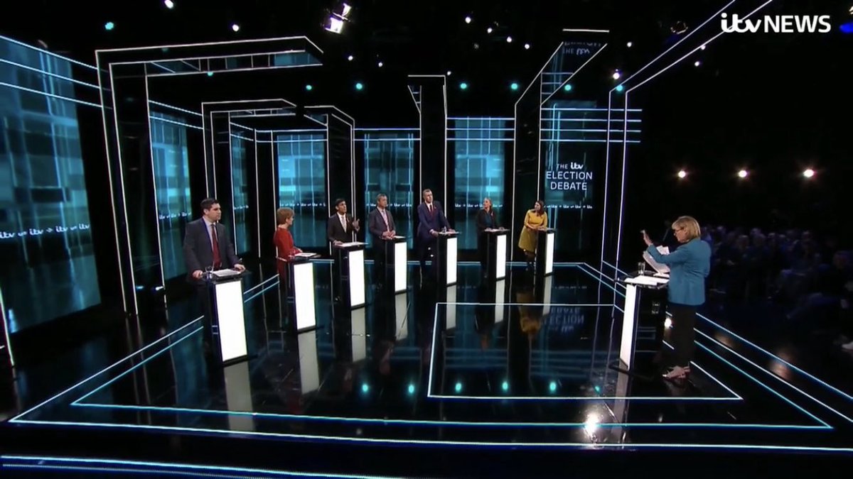 This looks too much like an episode of naked attraction for me 😬 #ITVLeadersDebate #itvelectioninterviews