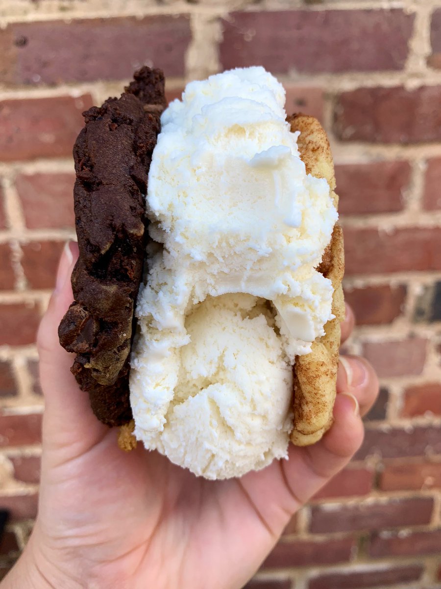 FionaOdlum's tweet photo. Google “self-care” and this 💯 comes up!
Snickerdoodle, double chocolate chip cookies with vanilla ice cream! #ILoveRaleigh https://t.co/gkyEbHzahi