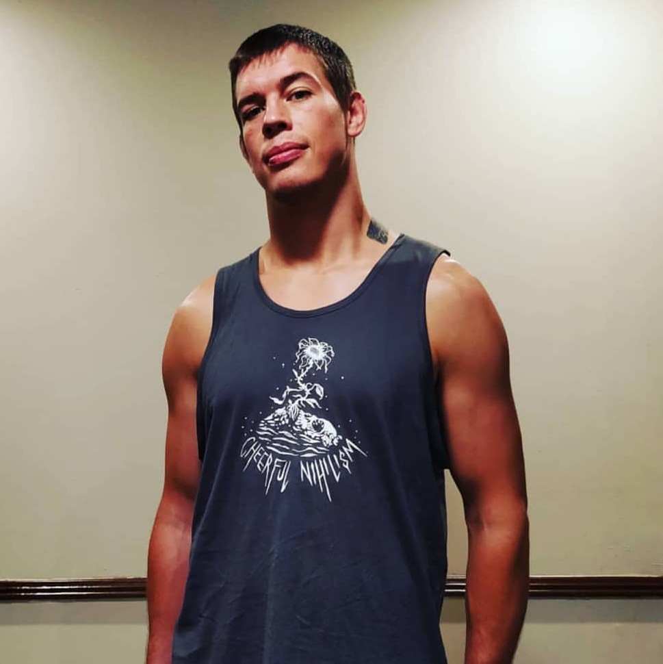 cheerynihilism's tweet photo. @jameschaneymma modeling the tank top. #cheerfulnihilism

T-shirts and tanks on sale until tomorrow or while supplies last

https://t.co/d2h5fxTQIv https://t.co/zx99z6gd8d