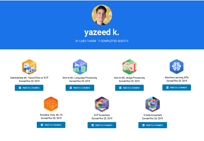 yazeedkamal's tweet photo. I finished the #MENA30DAYSONML challenge. 🤩
And I got a new knowledge , I'm proud to be one of the core team in #DSCZARQA. 
Thank you @GoogleArabia , thank you @abid_salim And thank you to everyone who participated in delivering the knowledge to us. 💛
Exciting for the next.💪 https://t.co/ewfBxs6WQq