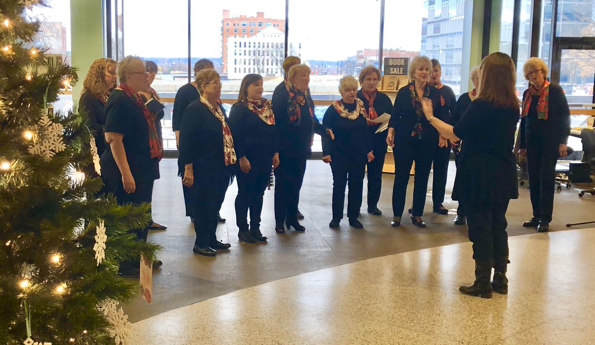 AcappellaOmaha's tweet photo. A BIG THANK YOU to all who came to #WDaleClarkLibrary during the Family Festival today. @AcappellaOmaha always enjoys singing the songs of the season for you! https://t.co/p5MC8LkKFT