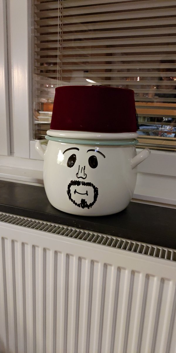 fredrikskarberg's tweet photo. @fluffyguy we made one of our pots into you, Mr Fluffy. 😂 We thought that the fez hat would be a nice twist. 🤣♥️ Can't wait until you come to Stockholm next year. See you 6/6 - 2020! 😀✌️ https://t.co/L9v3c6haKi