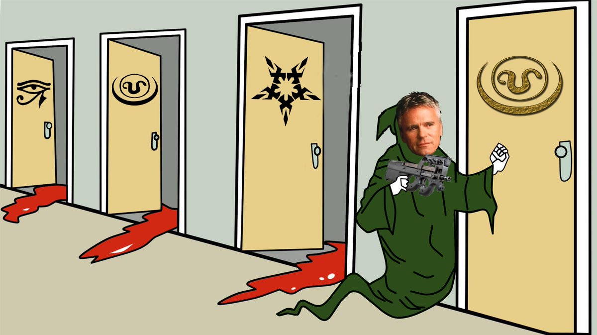 BeccoMax's tweet photo. STARGATE SUNDAY!
New meme
The Goa'uld green reaper.
Happy Sunday!
#StargateNow #Stargate #StargateSg1 #StargateAtlantis #SGU #StargateCommand #MGM #Atlantis #DialTheGate #StargateLover #RichardDeanAnderson #BradWright #RobertCCooper #JosephMallozzi #StargateSunday #meme https://t.co/NBq8FEbhpF