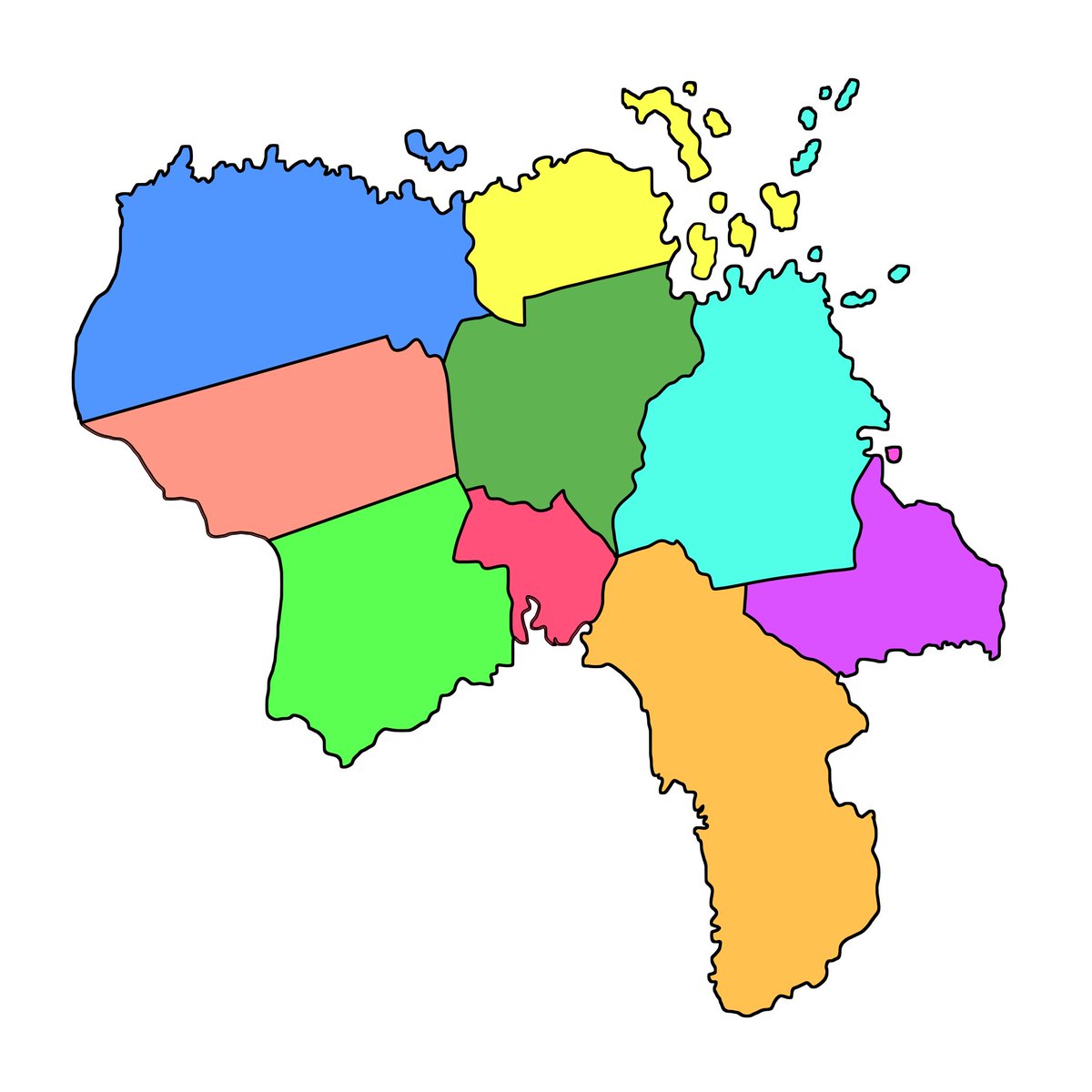 ostaraplanet's tweet photo. Finally finished the Pikei Map including States, Islands, and Rivers
#pikei #conworld #fictionalmap #map #ostara #planetostara https://t.co/hClDY85jsN