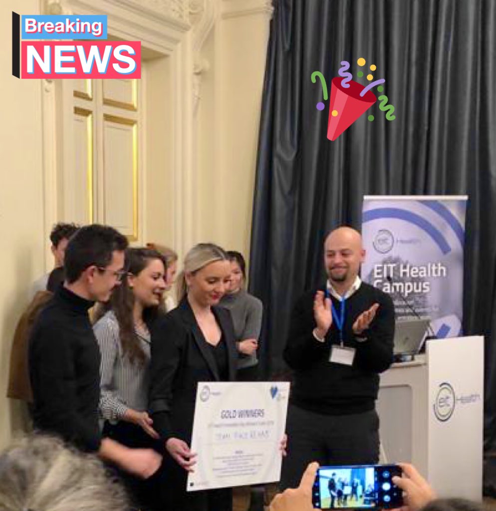 EITHealthScand's tweet photo. 🌟🌟🌟Congratulations - we have a winner for #iDays2019 #Paris Team <Face Rehab> from Slovakia! #Gamification app for #facialpareses 🌟🌟🌟 https://t.co/ObfuNURi2j