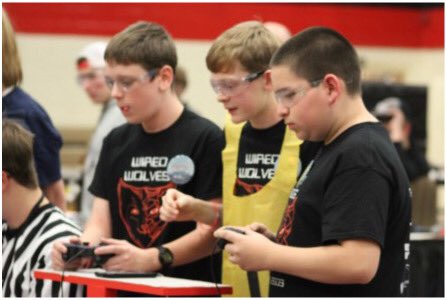 frc2619's tweet photo. Congrats to Jefferson's FTC Wired Wolves – at the Marshall competition they won the Finalist, Promote &amp; Innovate Awards! They were also invited to States in December! https://t.co/OP2xI0THbB