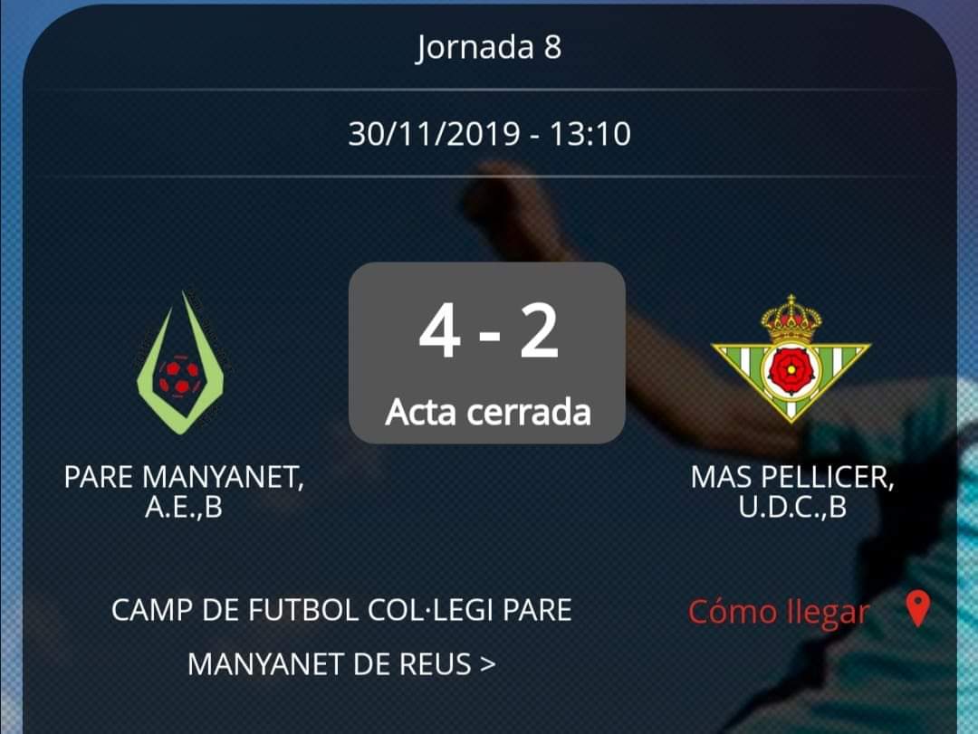 Pare Manyanet B 4 - 2 Infantil B #Maspe