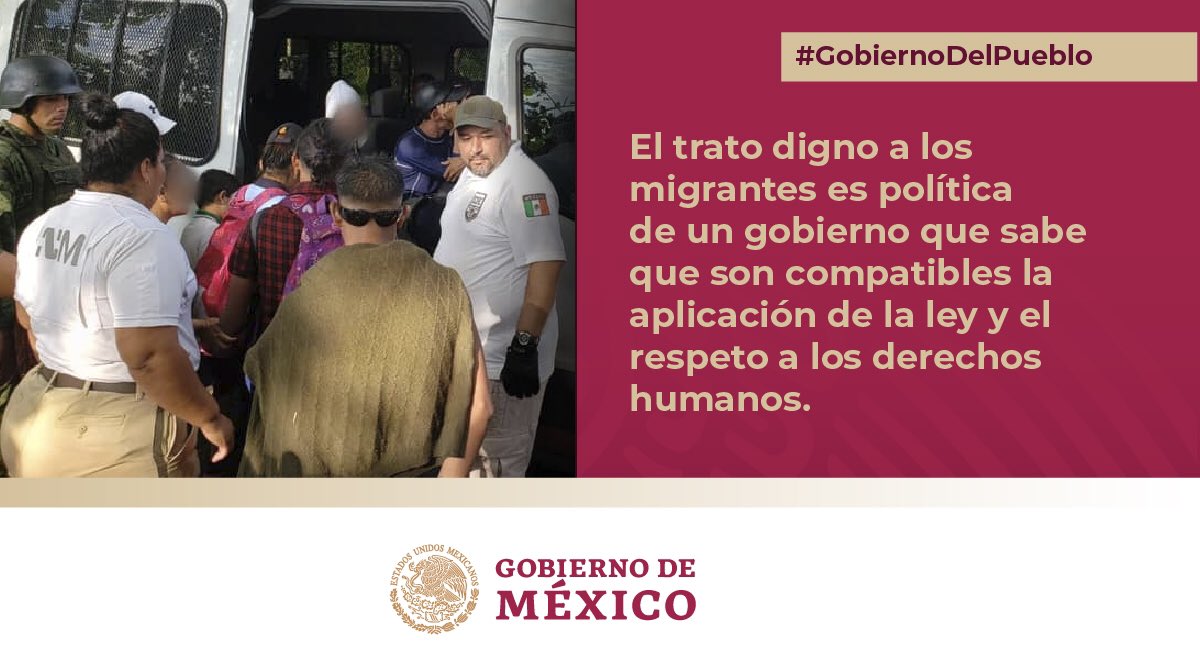 Gobernacion على تويتر El Trato Digno A Los Migrantes Es Politica De Un Gobierno Que Sabe Que Son Compatibles La Aplicacion De La Ley Y El Respeto A Los Derechos Humanos T Co Sg0yv7skct
