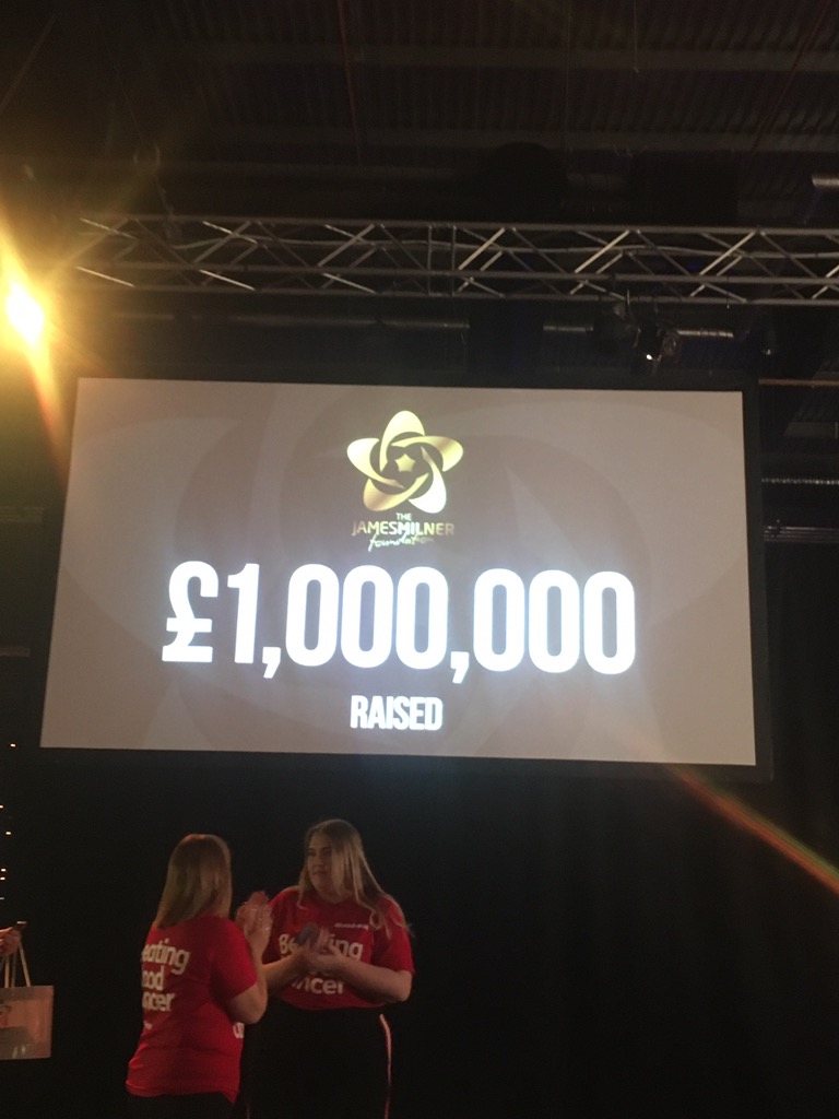 Thanks to everyone at the #jmfcharityball. With all of your support we’ve hit the £1,000,000 raised mark🔥