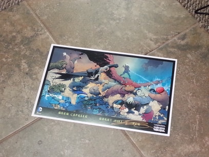 ComicsLimited's tweet image. The infamous calling card that you've been visited by @DannyMiki_  Thanks for stopping by!  Sorry we missed you!