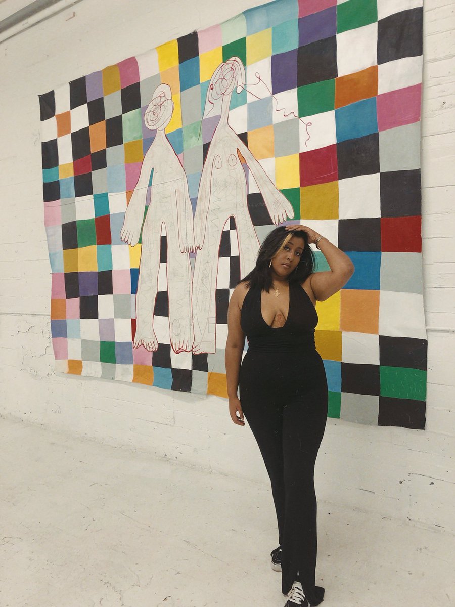 art next to art. 
wonderful exhibit @kaitlyn_crosby &amp; incredible show <a href="/bricofleur/">🌹</a> ❣️