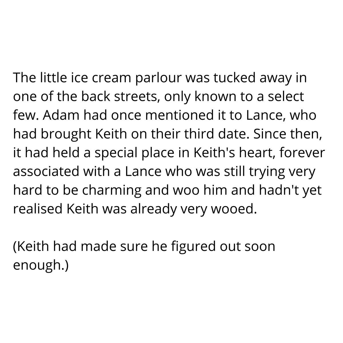 d4s_scribbles's tweet photo. Day 13: Eating Ice Cream, Garrison era, feat. Sappy Keith. Read fully here: https://t.co/1SMdjLB3WH #30DayOTPChallenge #klance #klancefic #klancefluff https://t.co/kc7AqcI0dC