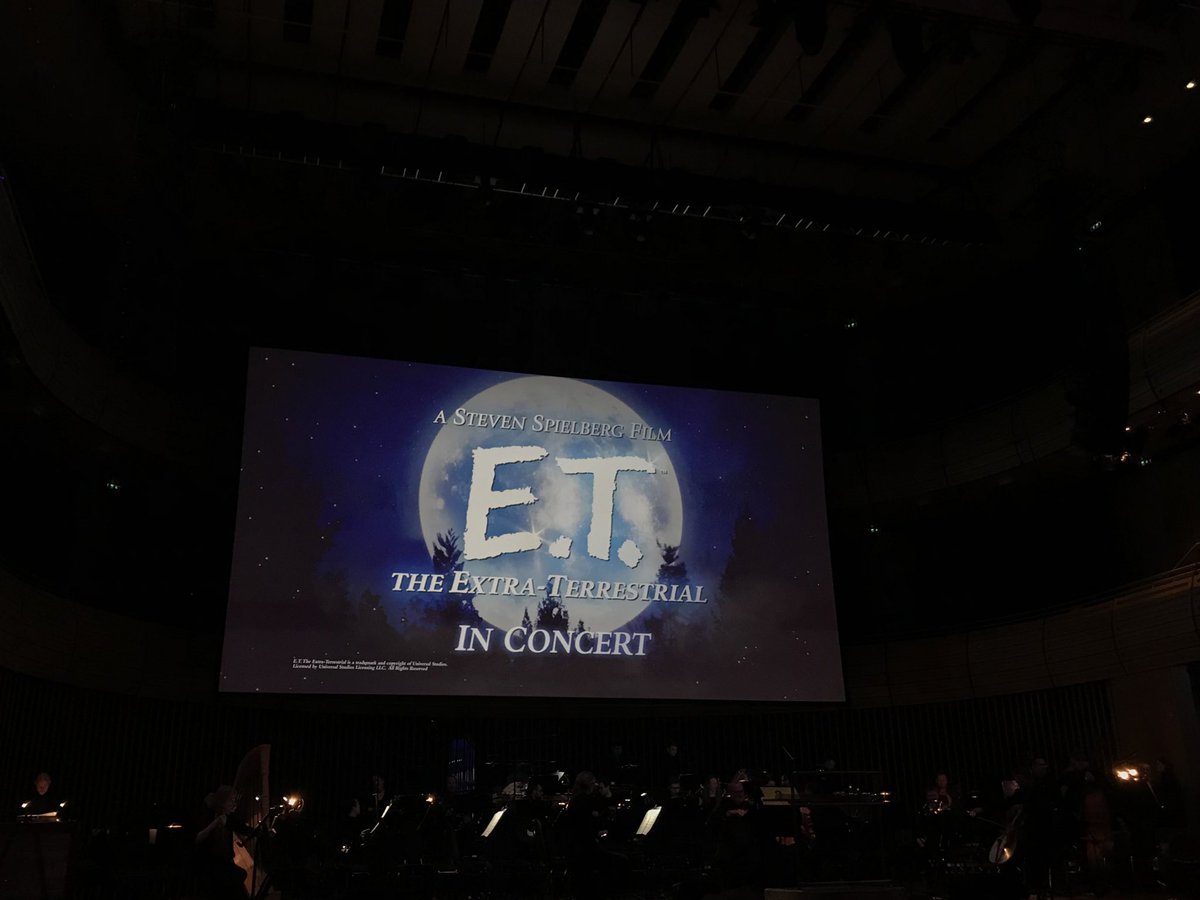 KezzaStewart's tweet photo. Incredible evening at @Sage_Gateshead with @RNSinfonia for #ETinConcert. Totally blown away by the music and memories stirred of 7 year old me watching E.T. at the cinema with @JoBoPatt ❤️ stunning from start to finish 🌟 @NorthLau @thewisewoman82 @lazylady9 https://t.co/eqIxpIztlN