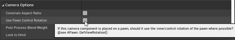 For traditional horizontal based games we usually need only Pitch and Yaw, Roll is never used, and these nodes influence the control rotation in the Player Controller.This Control Rotation is used to, among other things, control your camera or spring arm (3/7)