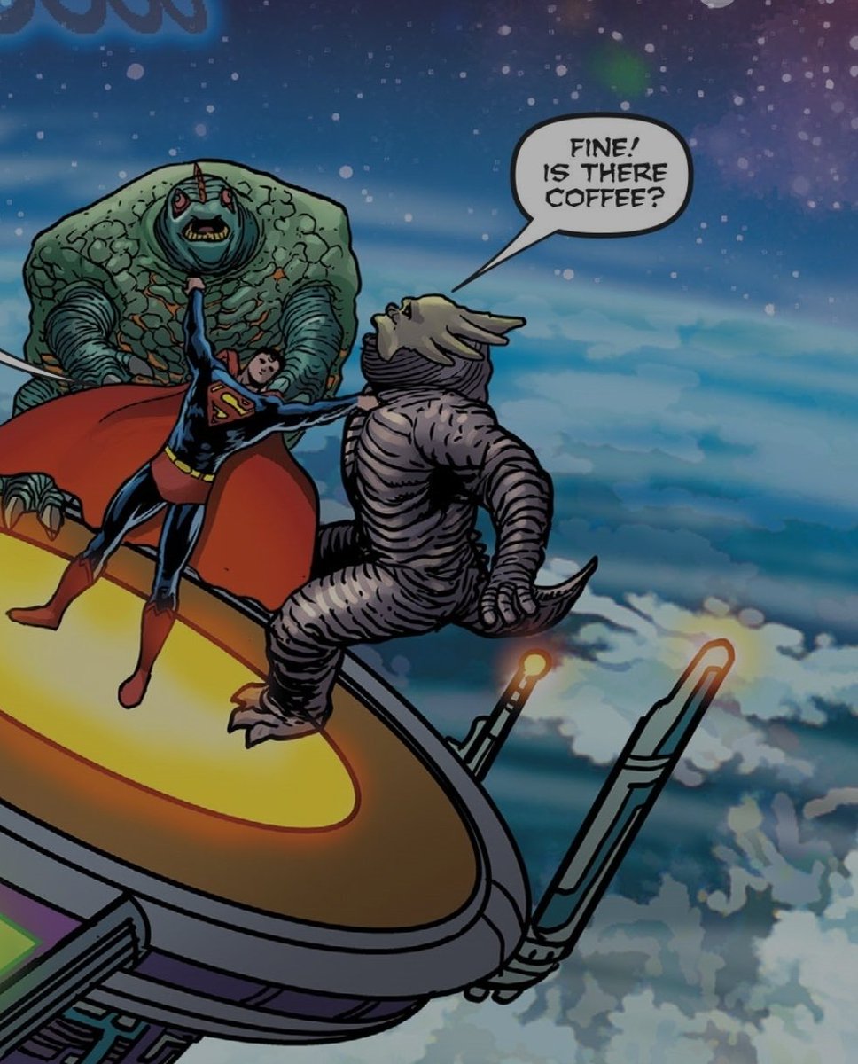 TalkClarkKent's tweet image. Seeing as how some aliens knows what coffee is. Do you think it's so widespread, so even other people more than those on Earth drink it? Or do they just use it as a chatter?☕

I myself, hope for it to be an inter-galactic thing. I wonder, if so, do they ship it all from Earth?🤔