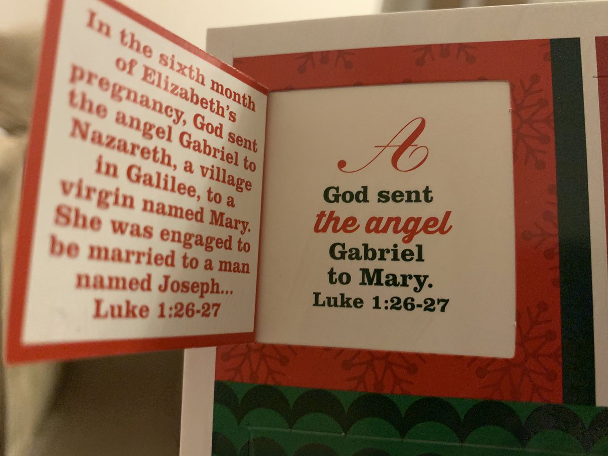 BreadPuddingNOW's tweet image. God sent the angel Gabriel to Mary. Luke 1:26-27. #Advent