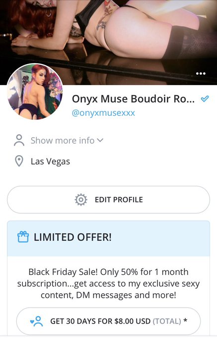 1 pic. Last Day to get my Onlyfans Black Friday deal for 50% off at $8 for 1 month‼️ Only 10 subs left