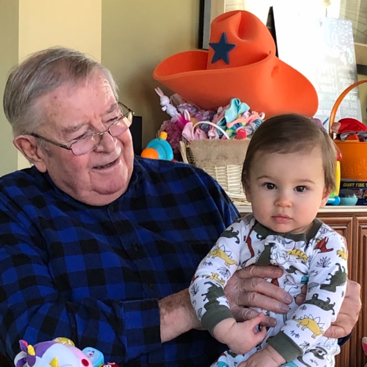 Grandpa and Johnny... Birthday Buddies!