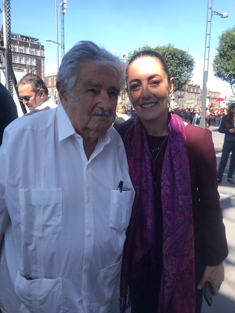 Claudia Sheinbaum Pardo on X: "Un honor estar con el expresidente de Uruguay Pepe Mújica en la celebración popular del primer año de la presidencia de @lopezobrador_ https://t.co/jzNbHNeLfI" / X