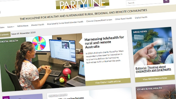 The latest Partyline is now available! This issue explores connectivity in rural Australia. Check out the full issue below or keep an eye on our Twitter account to see some of the highlights! ruralhealth.org.au/partyline/home