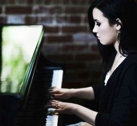 Those times where she can just sneak herself inside a place where she knows there's a piano near--

         She'll sit herself down.

Not afraid of needing to hide and just letting more bits of her finally fly free.