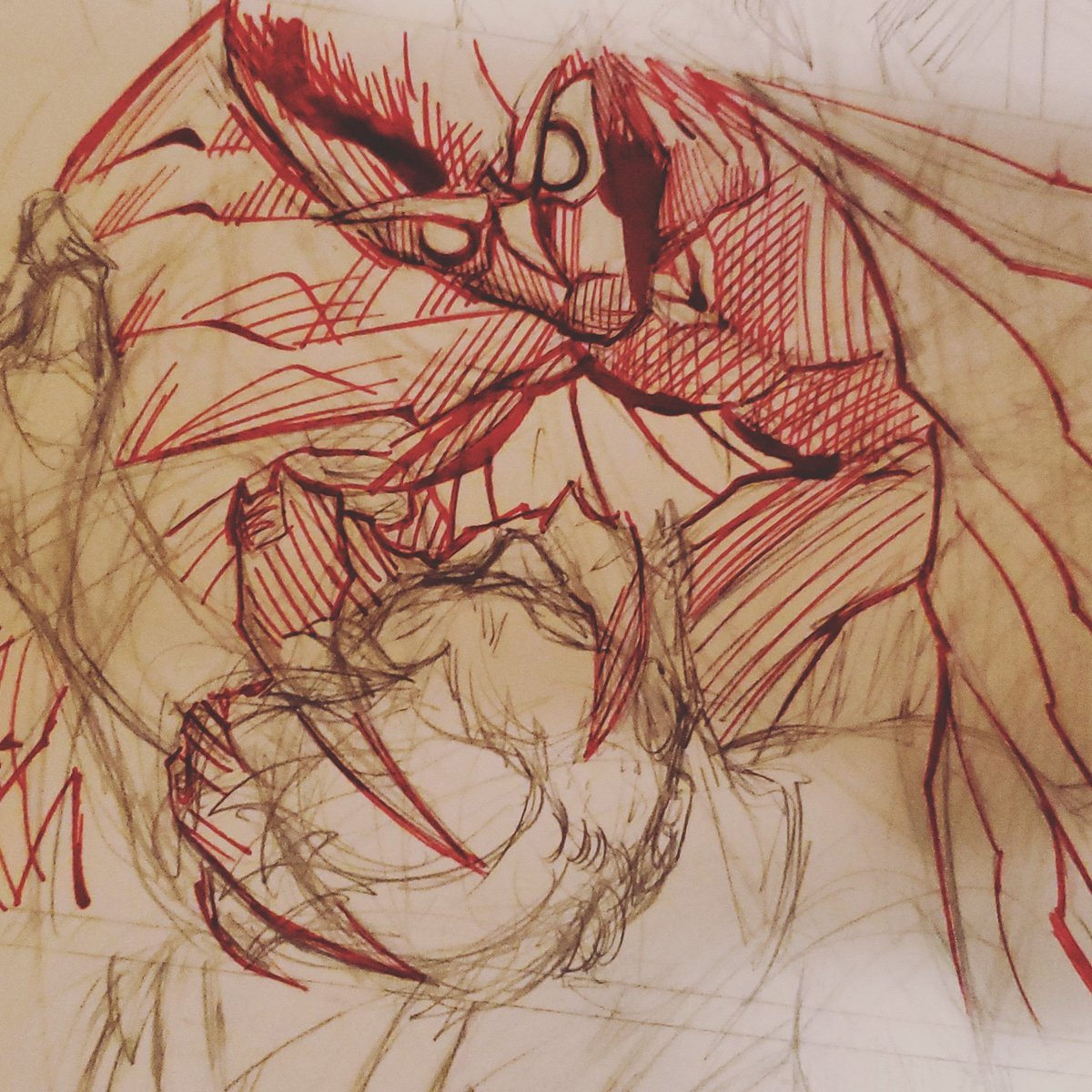 inkbat_studios's tweet photo. The Nightwatcher!
Created by Andy Jay and his kid brother Gregory 
#originalart #traditionalart #graphicnovel #antihero #originalcharacter #inkart #inkingtools #sequentialart #neonoir #cyberpunk #gothic #horrorstory #owl #fearhim #vigilante https://t.co/2U9HEMxZt8