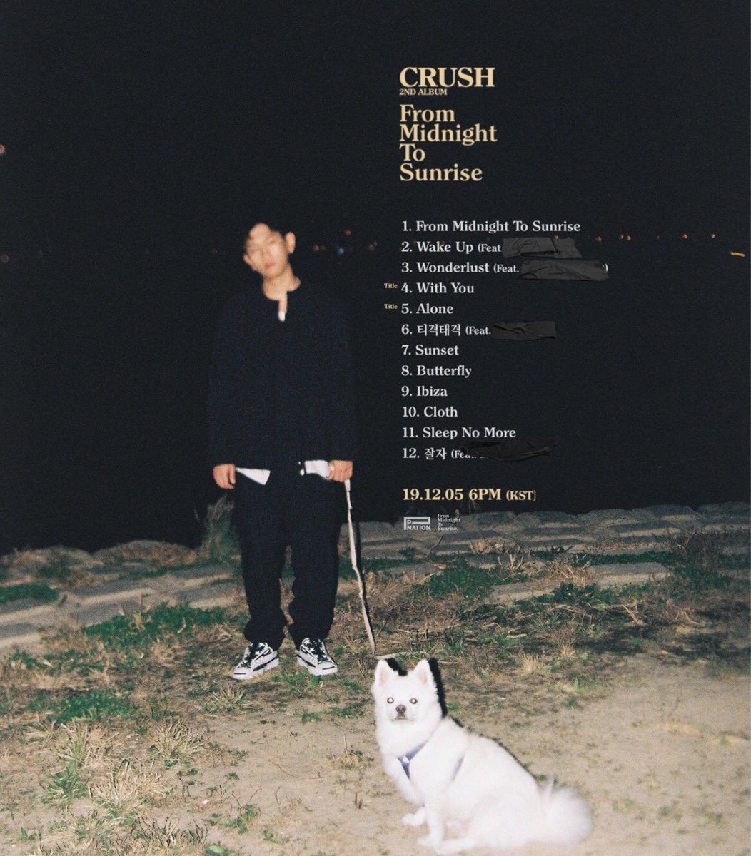 [Crush] 'From Midnight To Sunrise' 2nd Album Drops 2019.12.05 6PM KST . . . #Crush #크러쉬 #FromMidnightToSunrise #정규2집 #2ndAlbum #20191205 #20191205_6pm