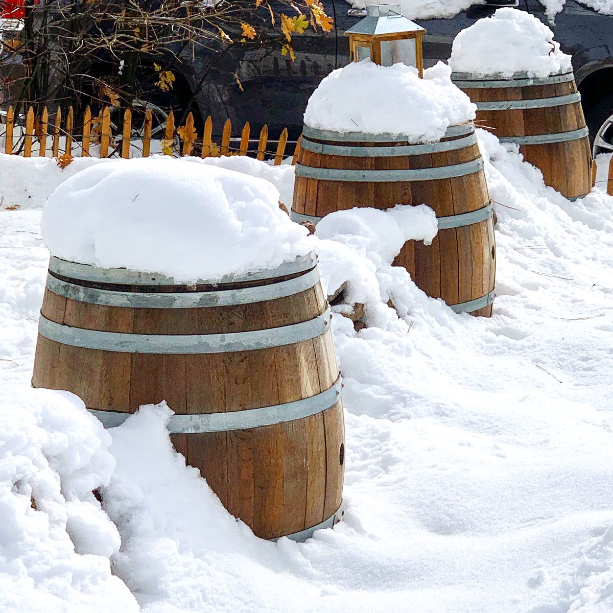 Chilled wine?  Winter happening in the local Southern California mountains. #travel #ifwtwa #Idyllwild #mountains #snow #explore