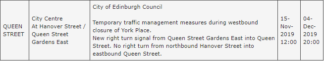 edintravel's tweet photo. York Place all open this morning but temporary restrictions remain in place at Queen Street / Hanover Street.

#edintravel https://t.co/VqcRFdEx0c